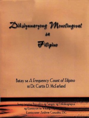 cover image of Diksyunaryong Monolingwal sa Filipino